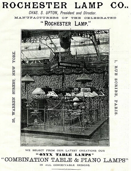 Rochester Lamp Co, Paris Exhibition of 1889