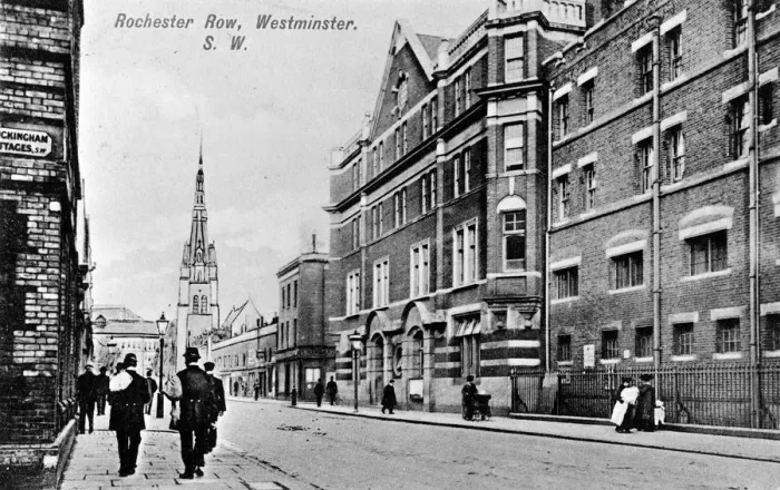 Framed Print : Rochester Row Police Station, Westminster, SW London Framed Print : Rochester Row Police Station, Westminster, SW London