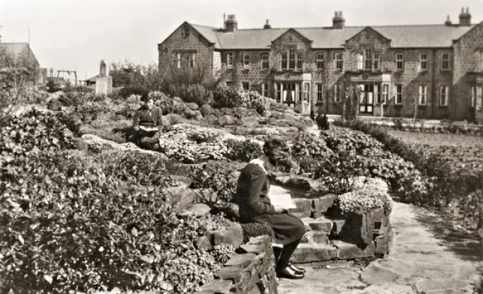 Framed Print : Rock Garden, National Childrens Home - Bramhope, West Yorks Framed Print : Rock Garden, National Childrens Home - Bramhope, West Yorks