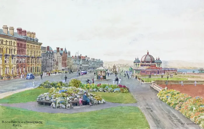 Framed Print : Rock Garden and Promenade, Rhyl, North Wales Framed Print : Rock Garden and Promenade, Rhyl, North Wales