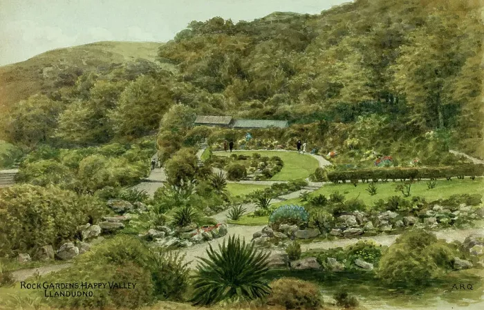 Framed Print : Rock Gardens, Happy Valley, Llandudno, Conwy, North Wales Framed Print : Rock Gardens, Happy Valley, Llandudno, Conwy, North Wales