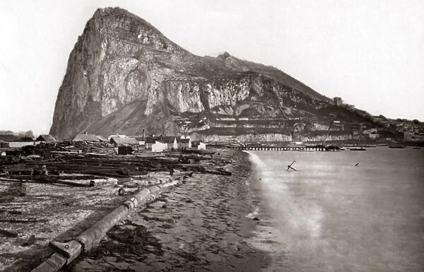 Rock of Gibraltar, circa 1880s