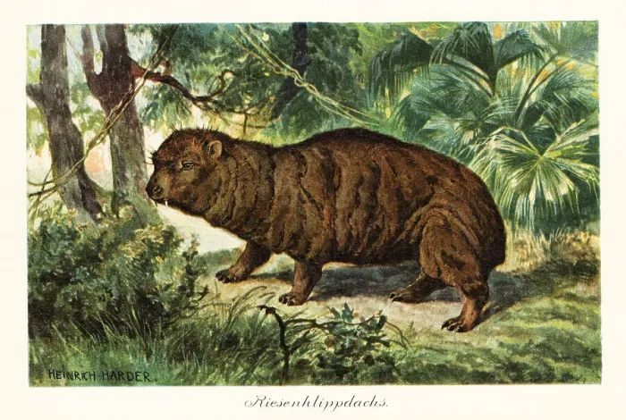 Framed Print : Rock hyrax, Procavia capensis Framed Print : Rock hyrax, Procavia capensis