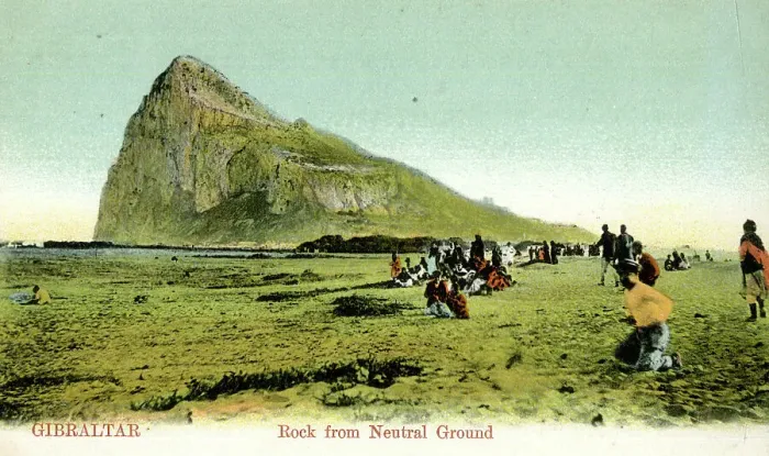Framed Print : Rock viewed from Neutral Ground, Gibraltar Framed Print : Rock viewed from Neutral Ground, Gibraltar