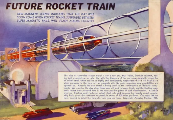 Framed Print : Rocket Train Predicted Framed Print : Rocket Train Predicted