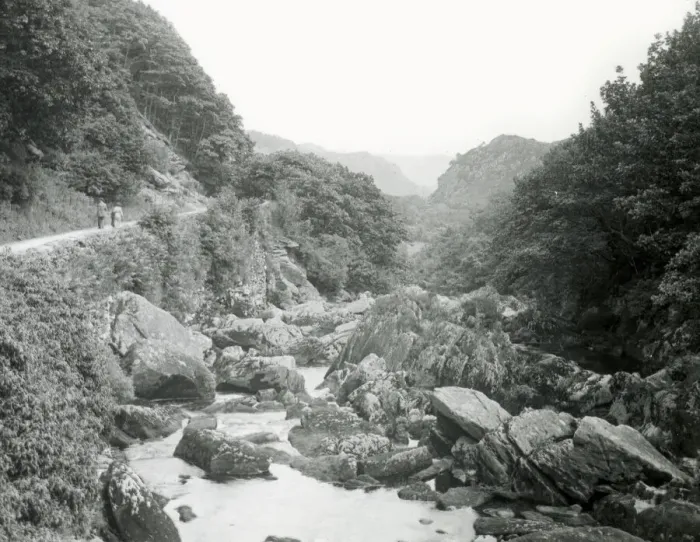 Framed Print : Rocky stream and footpath, North Wales Framed Print : Rocky stream and footpath, North Wales