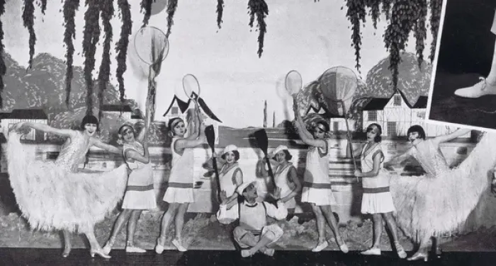 Framed Print : Rocky Twins as Dolly Sisters in Les Ailes de Paris, Casino Framed Print : Rocky Twins as Dolly Sisters in Les Ailes de Paris, Casino
