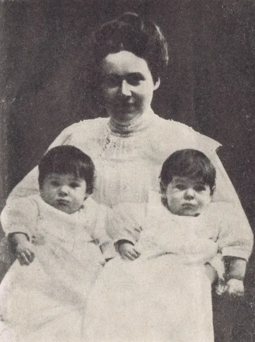 Framed Print : The Rocky Twins and their mother c. 1912 Framed Print : The Rocky Twins and their mother c. 1912