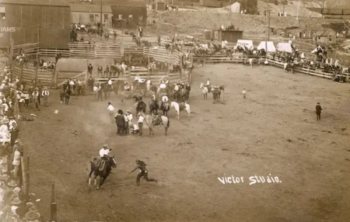 Framed Print : Rodeo scene at Victor, Colorado, USA Framed Print : Rodeo scene at Victor, Colorado, USA