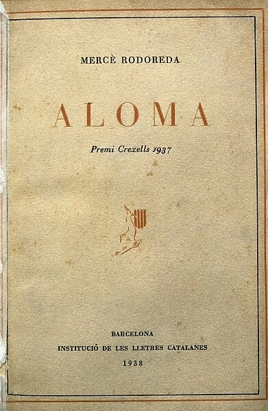 RODOREDA, Merc蠨1939-1983). Catalan novelist. Cover
