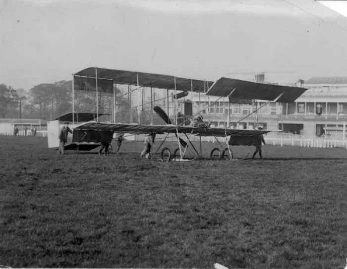 Framed Print : Roger Sommers Farman at the Doncaster Aviation Contest Framed Print : Roger Sommers Farman at the Doncaster Aviation Contest