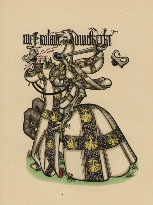 Framed Print : Roland d Uytkerque, Roland d Uutkercke, Seigneur Framed Print : Roland d Uytkerque, Roland d Uutkercke, Seigneur