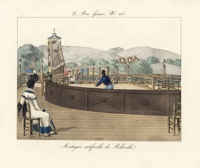 Framed Print : The roller coaster at Belleville, 1812 Framed Print : The roller coaster at Belleville, 1812