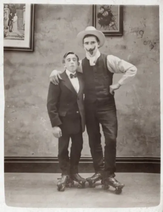 Framed Print : Rollerskating Chaps Framed Print : Rollerskating Chaps
