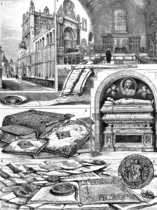 Framed Print : The Rolls House and Public Record Office, London, 1882 Framed Print : The Rolls House and Public Record Office, London, 1882