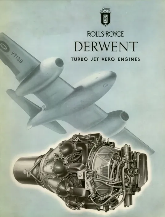 Framed Print : Rolls Royce Derwent brochure cover Framed Print : Rolls Royce Derwent brochure cover