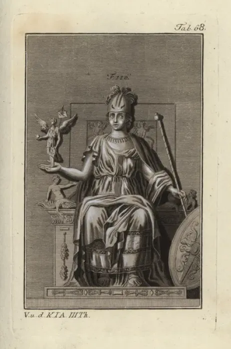 Framed Print : Roma, goddess of the city of Rome, from a monument Framed Print : Roma, goddess of the city of Rome, from a monument