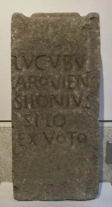 Framed Print : Roman altar to the Lucoves Arquieni Framed Print : Roman altar to the Lucoves Arquieni