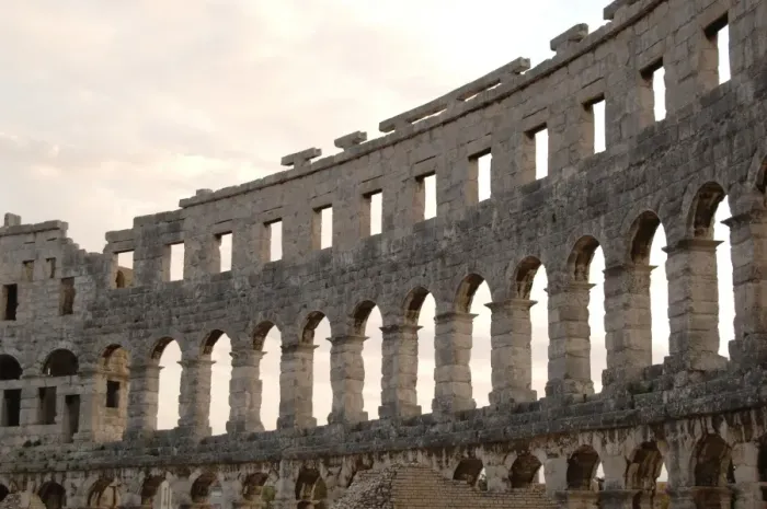 Framed Print : Roman amphitheater (I century A. D. ). Pula. Croatia