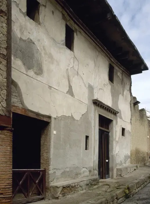 Framed Print : Roman art. Italy. Herculaneum. House. Facade Framed Print : Roman art. Italy. Herculaneum. House. Facade