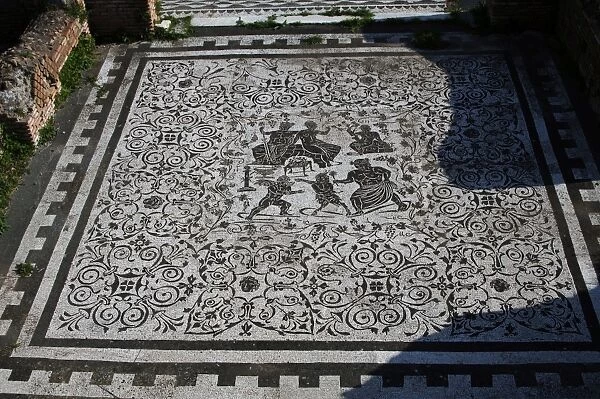 Roman Art. Italy. House of Bacchus and Ariadne. Floor mosaic