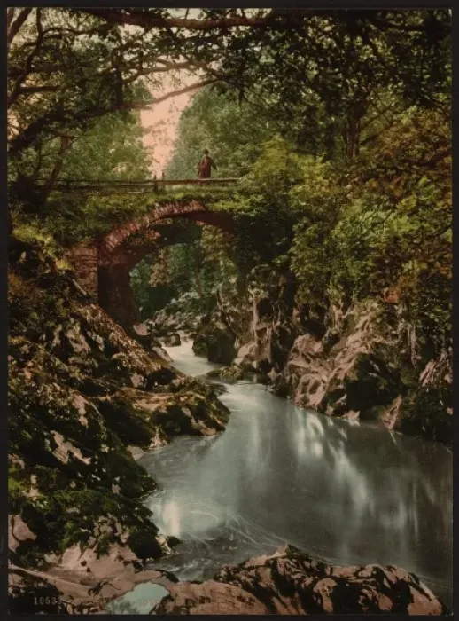 Framed Print : Roman bridge I, Bettws-y-Coed (i. e. Betws), Wales Framed Print : Roman bridge I, Bettws-y-Coed (i. e. Betws), Wales