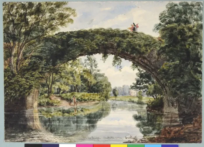 Framed Print : Roman Bridge, Newbattle Abbey, Dalkeith Framed Print : Roman Bridge, Newbattle Abbey, Dalkeith