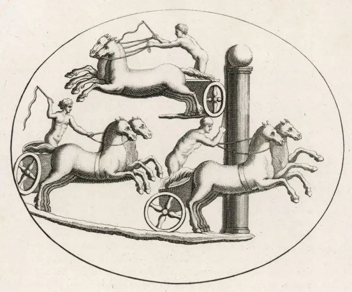 Framed Print : Roman Chariot Race - 1 Framed Print : Roman Chariot Race - 1