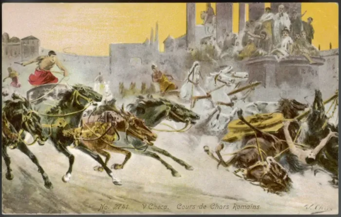 Framed Print : Roman Chariot Race Framed Print : Roman Chariot Race