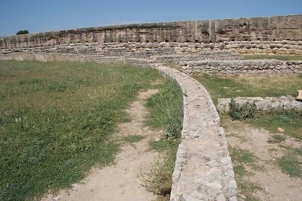 Roman city of Ampurias. Amphitheater. Built 1st century afth