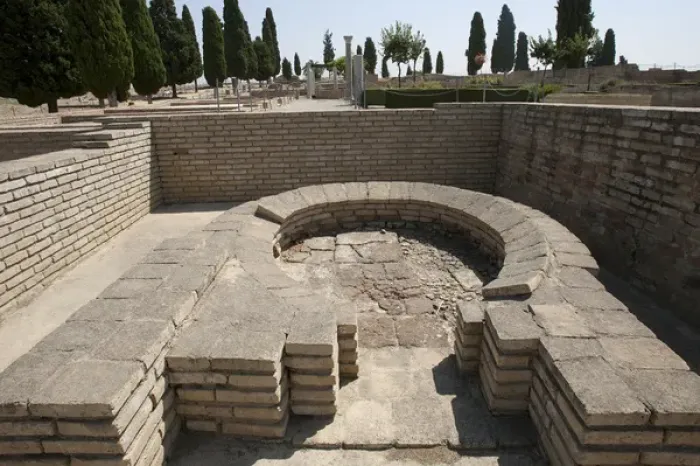 Framed Print : Roman city of Italica. House of the Birds. Bread oven. Spain Framed Print : Roman city of Italica. House of the Birds. Bread oven. Spain