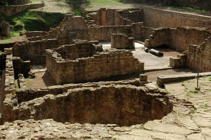 Framed Print : Roman city of Mirobriga. East Baths, 2nd to 4th centuries Framed Print : Roman city of Mirobriga. East Baths, 2nd to 4th centuries