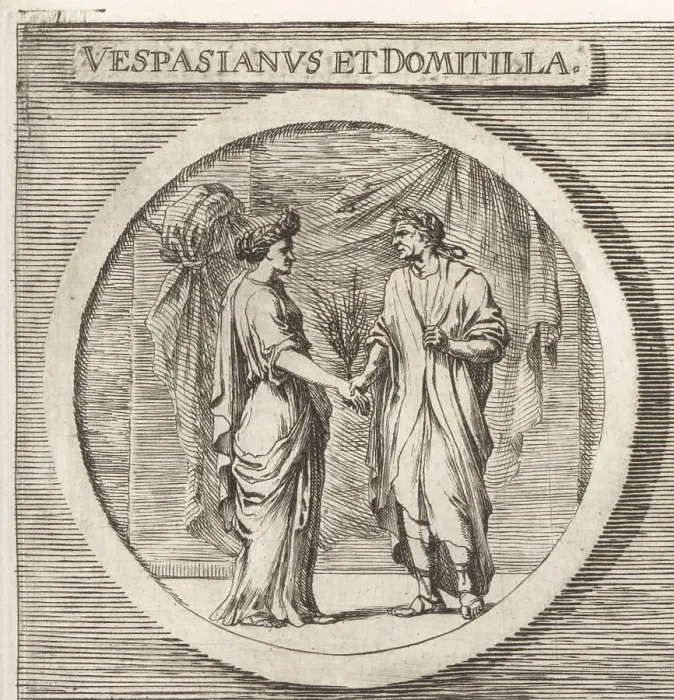 Framed Print : Roman Emperor Vespasian and his wife Flavia Domitilla Major Framed Print : Roman Emperor Vespasian and his wife Flavia Domitilla Major