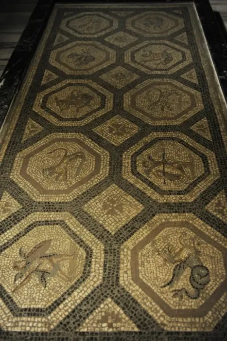 Framed Print : Roman floor mosaic. Cos (Istankoy). 2nd century AD Framed Print : Roman floor mosaic. Cos (Istankoy). 2nd century AD
