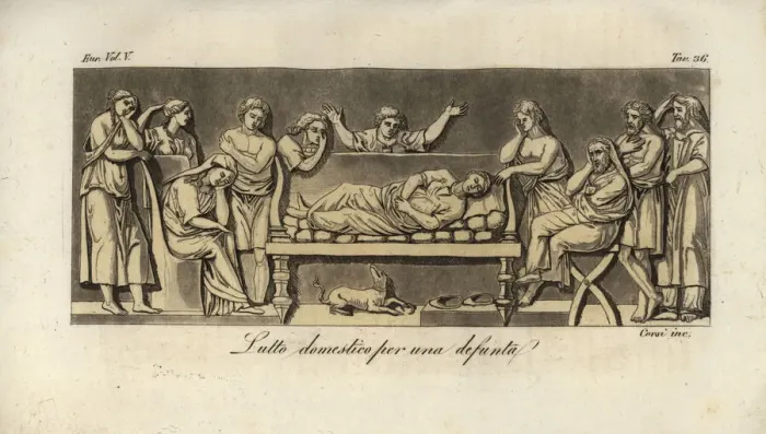 Framed Print : Roman funeral rites for the dead Framed Print : Roman funeral rites for the dead