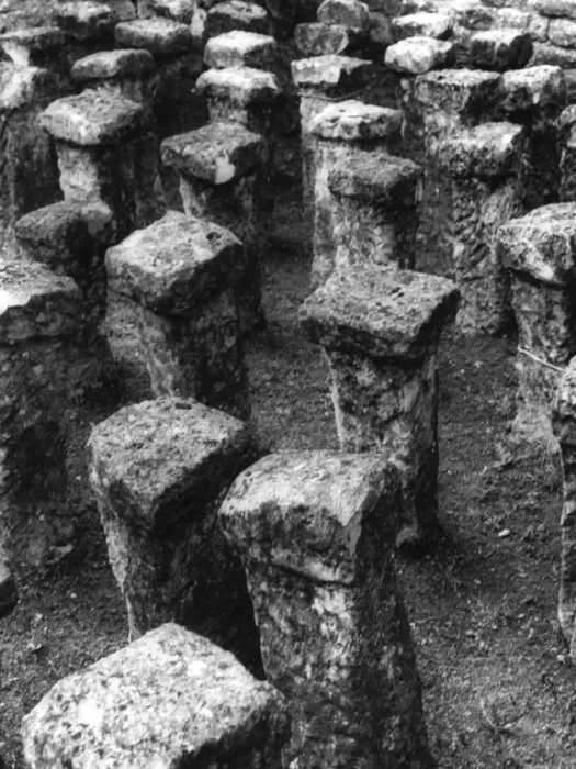 Framed Print : Roman hypocaust at Chedworth Framed Print : Roman hypocaust at Chedworth