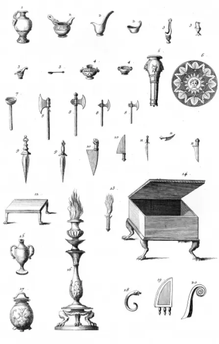 Framed Print : Roman Knives & Axes Framed Print : Roman Knives & Axes