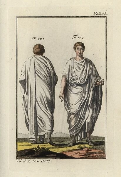 Two Roman men in togas