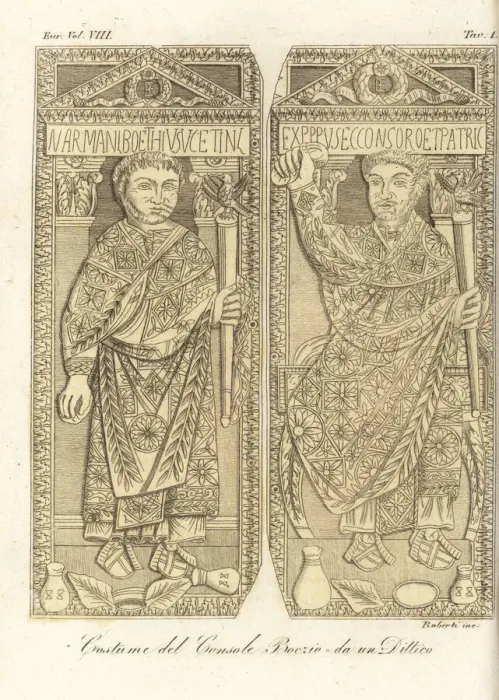 Framed Print : Roman philiosopher Manlius Boethius, 510