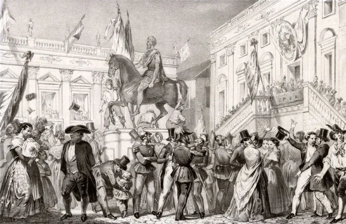 Framed Print : ROMAN REPUBLIC 1849 Framed Print : ROMAN REPUBLIC 1849