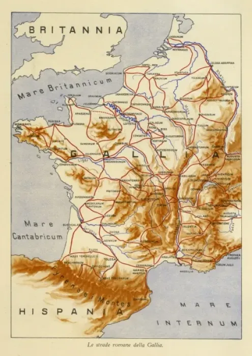 Framed Print : The Roman roads of Gaul Framed Print : The Roman roads of Gaul