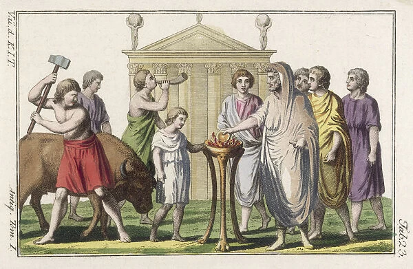 Roman Sacrifice a Bull