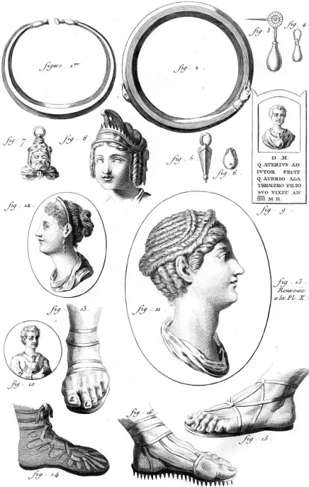 Framed Print : Roman Shoes & Jewellery Framed Print : Roman Shoes & Jewellery