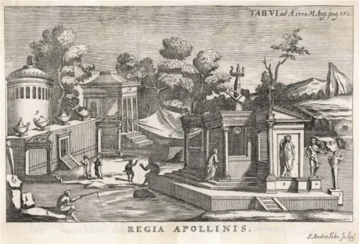Framed Print : Roman Shrine of Apollo Framed Print : Roman Shrine of Apollo