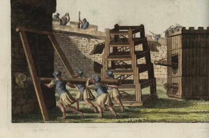 Framed Print : Roman siege engines Framed Print : Roman siege engines