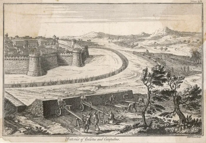 Framed Print : Roman Siege Works Framed Print : Roman Siege Works