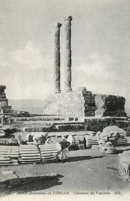 Framed Print : Roman site of Timgud - Algeria - Columns of the Capitol Framed Print : Roman site of Timgud - Algeria - Columns of the Capitol