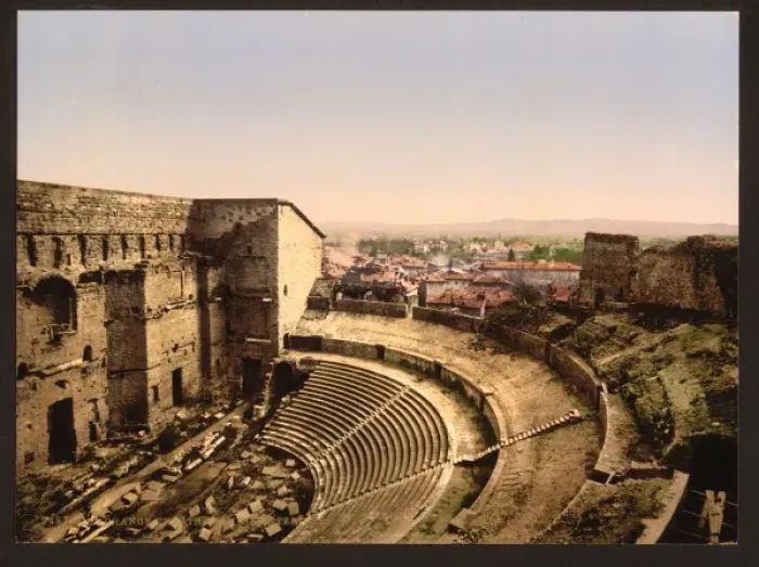 Framed Print : Roman theatre, interior, Orange, Provence, France Framed Print : Roman theatre, interior, Orange, Provence, France