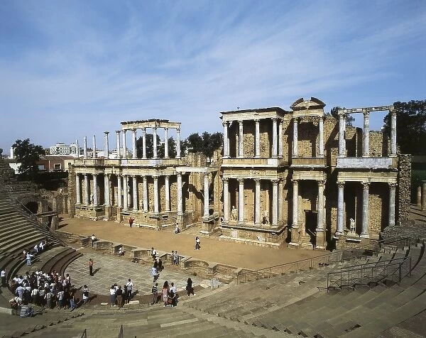 Roman Theatre in Merida. 16 -15 BC. SPAIN. EXTREMADURA