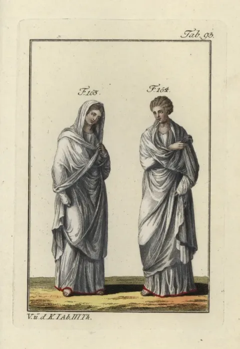 Framed Print : Two Roman Vestal Virgins, priestesses of Vesta Framed Print : Two Roman Vestal Virgins, priestesses of Vesta